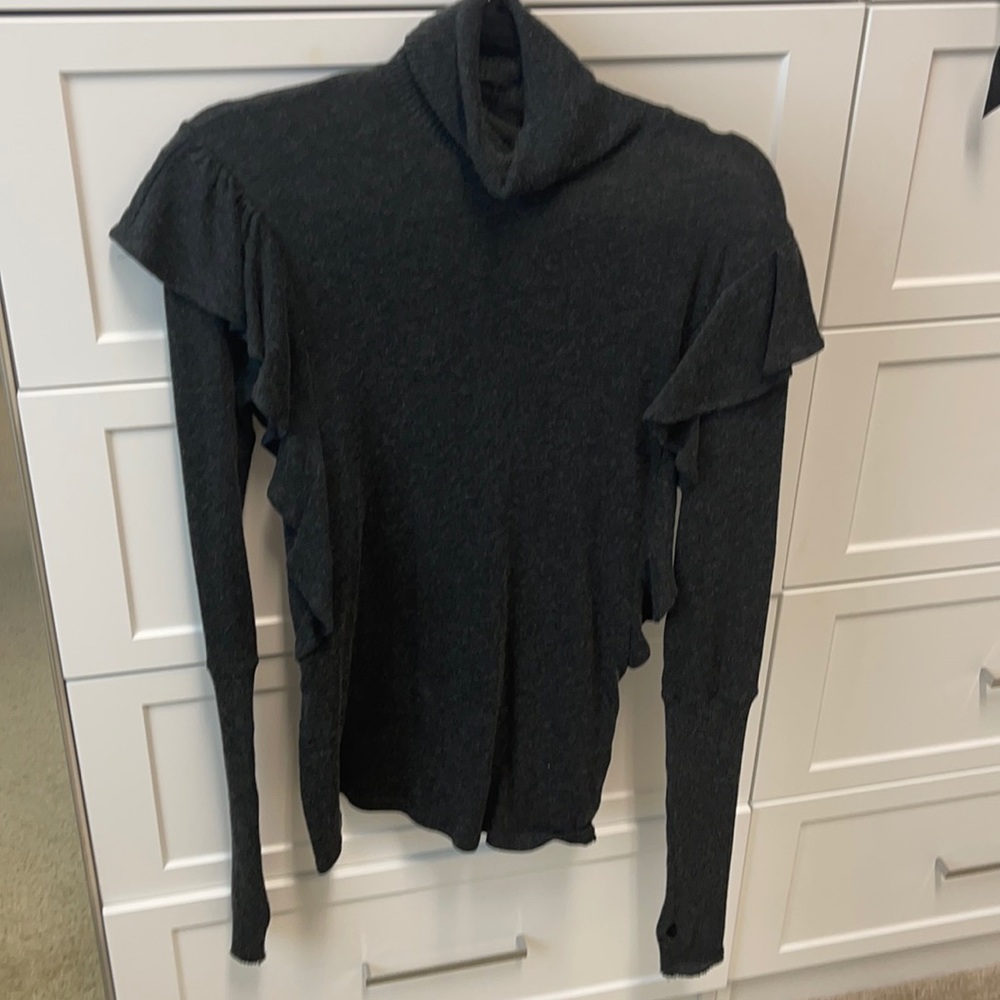 Enzo costa light grey turtleneck sweater